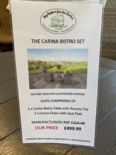 The Carina Bistro Set - Image 2