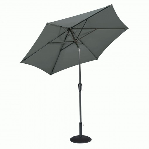Supremo Riviera Crank & Tilt Parasol 2.5m - Grey